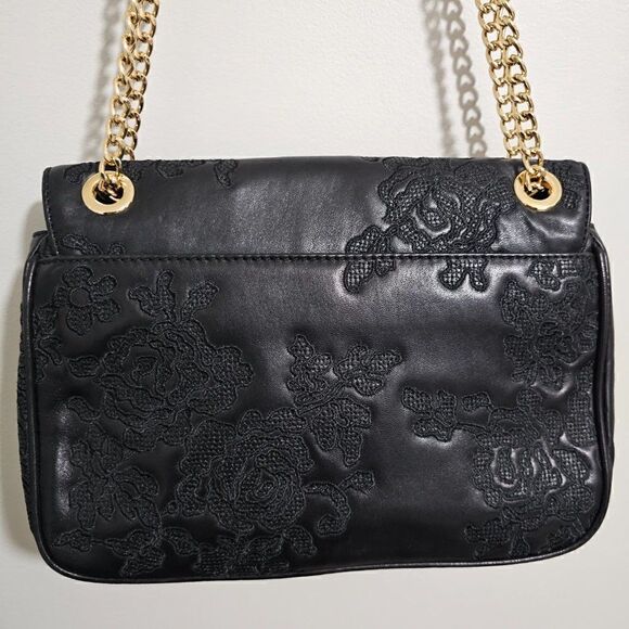 NWT MICHAEL KORS GENUINE LEATHER SLOAN GOLD CHAIN STRAP CONVERTIBLE BAG MEDIUM - Picture 8 of 16